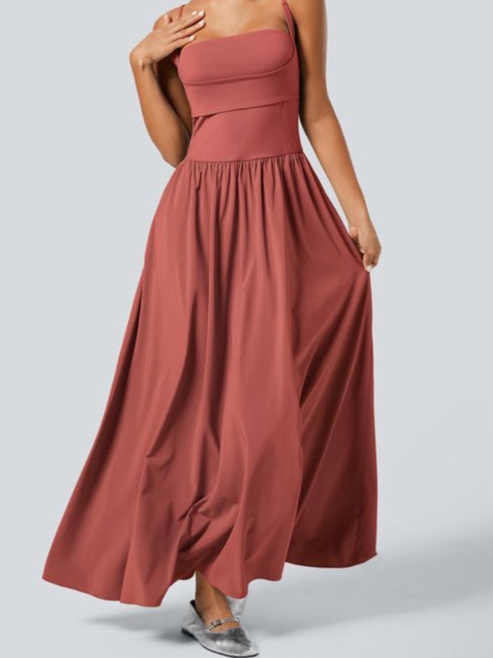 Elegant Red Maxi Dress